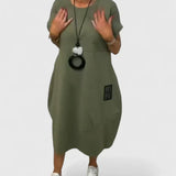 Moniek | Comfortabele Midi Jurk