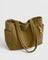 Silvia | Luxe ribbel tas met trendy koorddetails