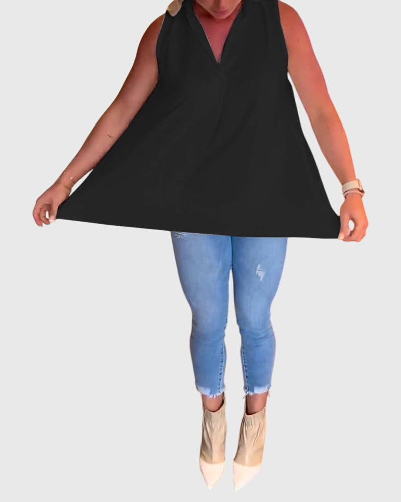 Monique | Mouwloos Top