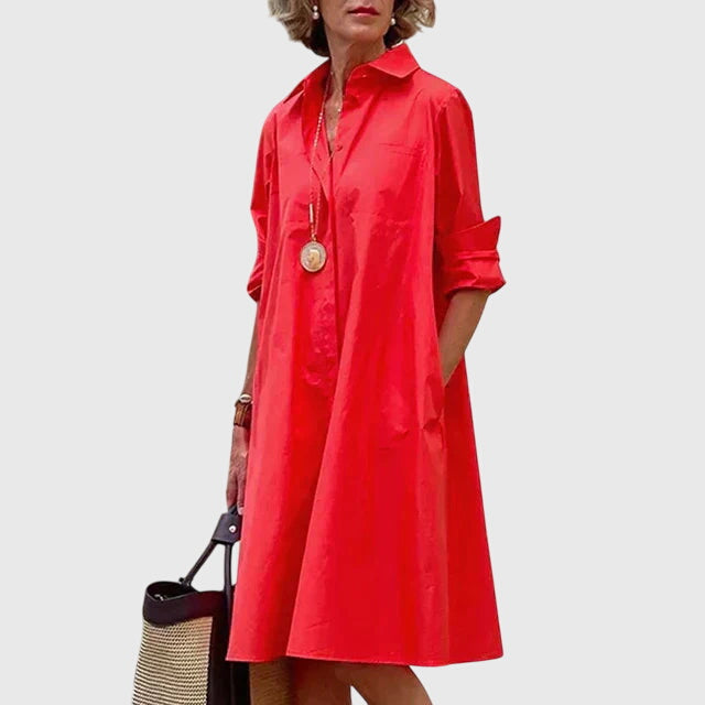 Lieke | Elegante Jurk Met Zakken