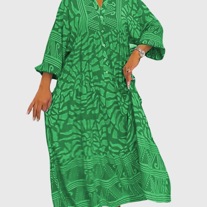 Lize | Maxi Jurk met Elegante Print