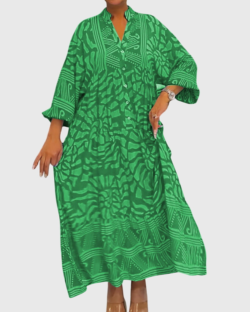 Lize | Maxi Jurk met Elegante Print