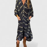 Manon | Elegante Boho Gestreepte Maxi Jurk