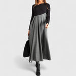 Monique | Elegante Maxi Jurk met Lange Mouwen