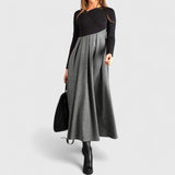 Monique | Elegante Maxi Jurk met Lange Mouwen