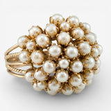 Bush - Ring met Gewikkelde Parels