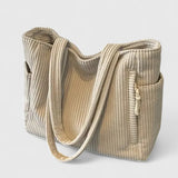 Silvia | Luxe ribbel tas met trendy koorddetails