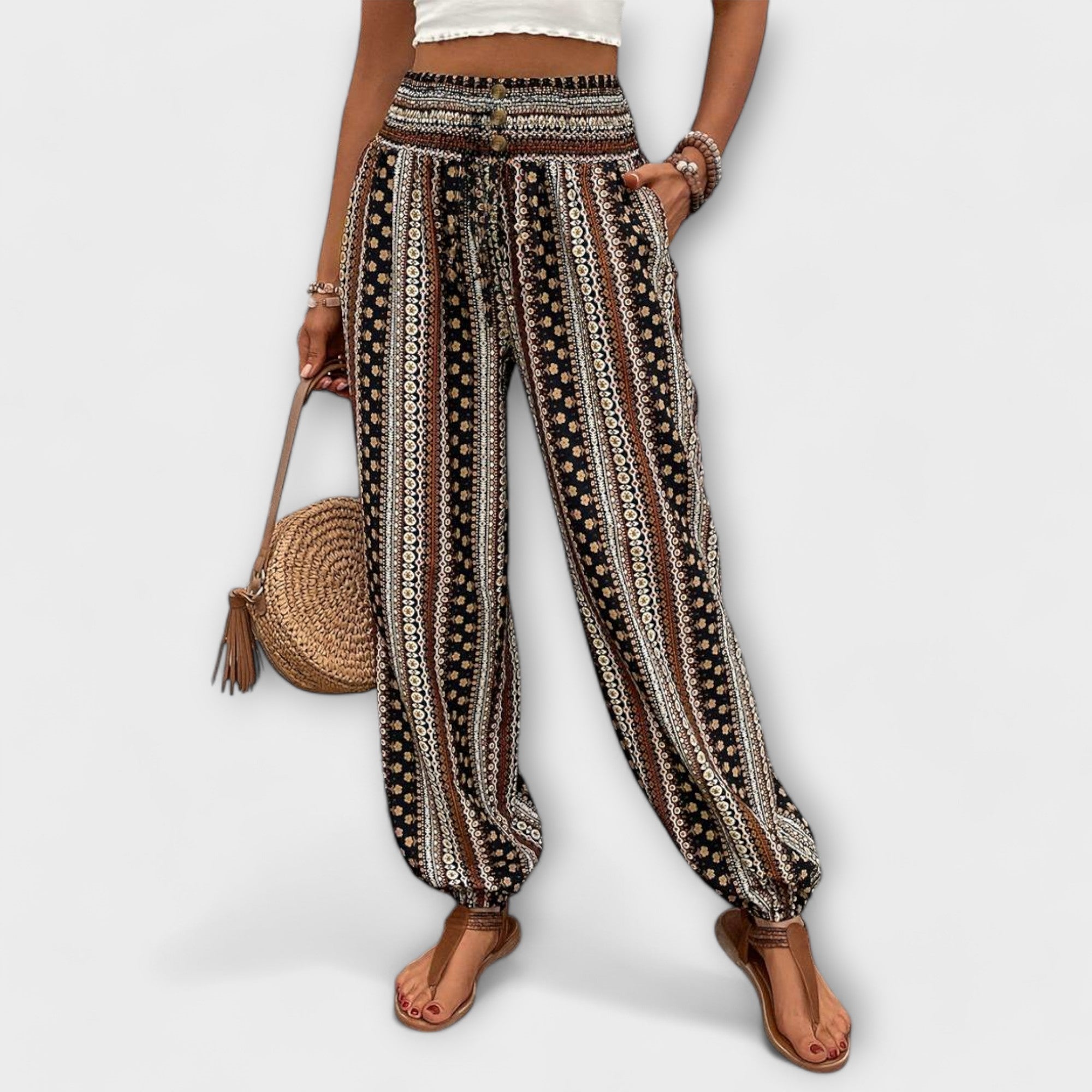Wanda | Broek met Etnische Grafiek