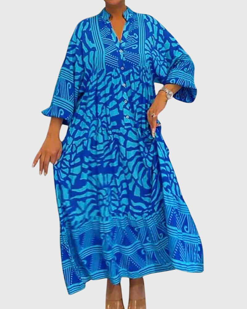 Lize | Maxi Jurk met Elegante Print