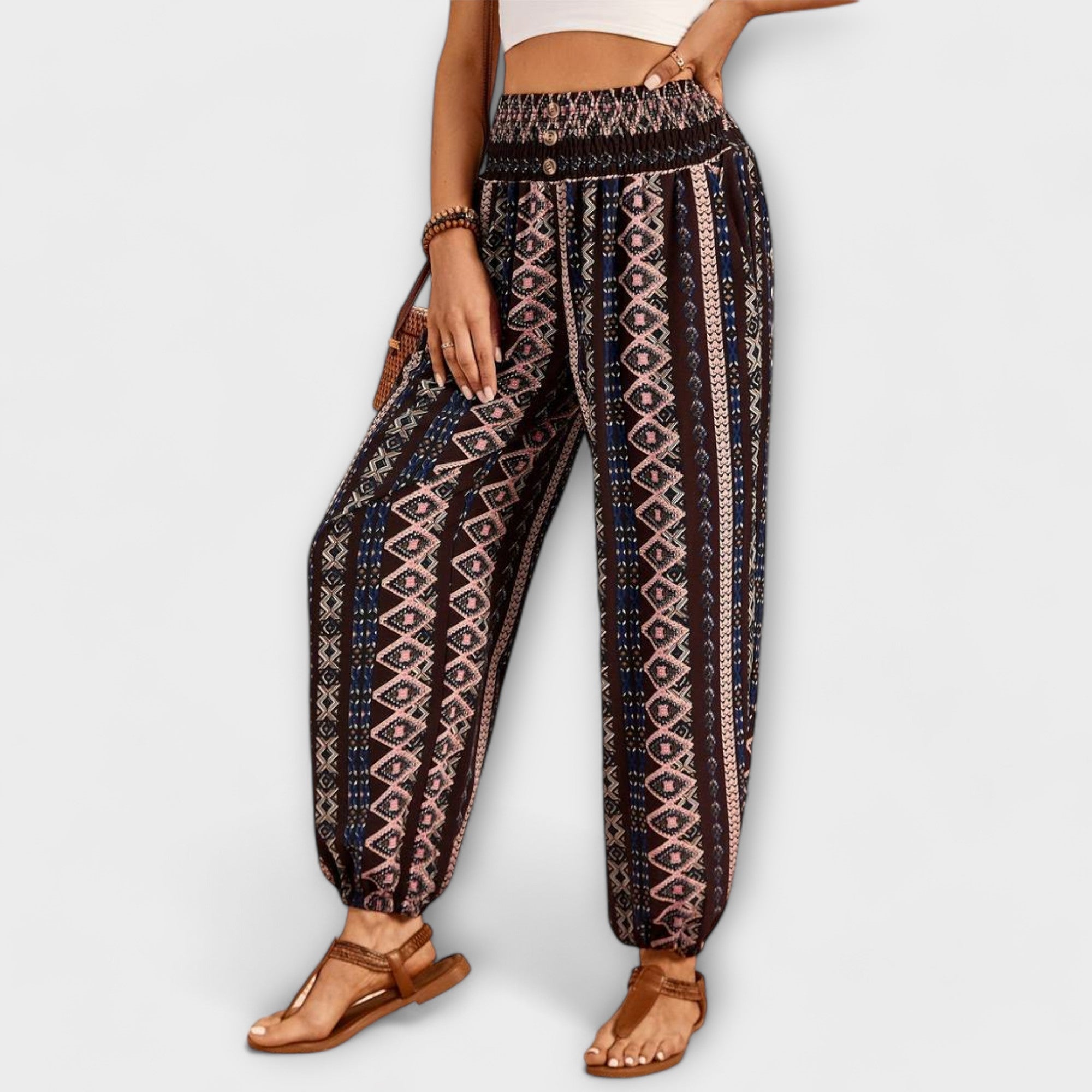 Wanda | Broek met Etnische Grafiek