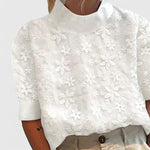Stien | Elegante Blouse met Hoge Col