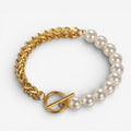 Elegante Armband van Goud en Parels