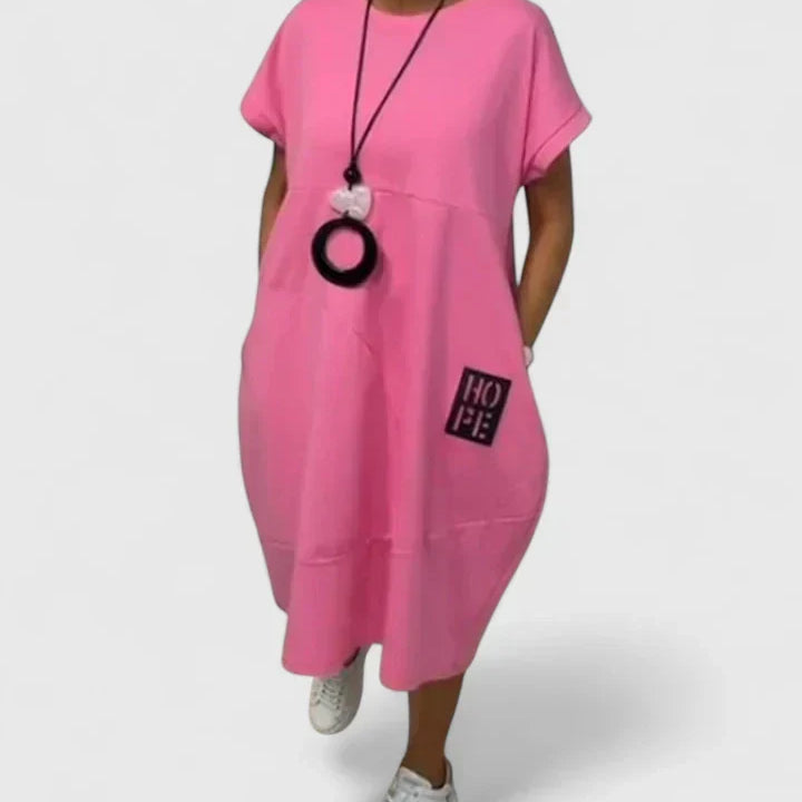 Moniek | Comfortabele Midi Jurk