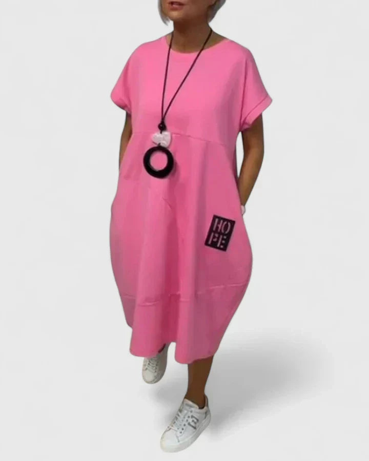 Moniek | Comfortabele Midi Jurk