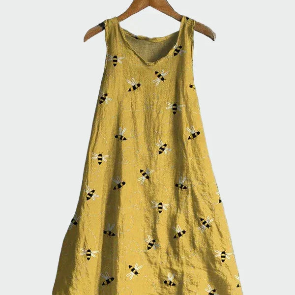 Jurk met Bijenprint