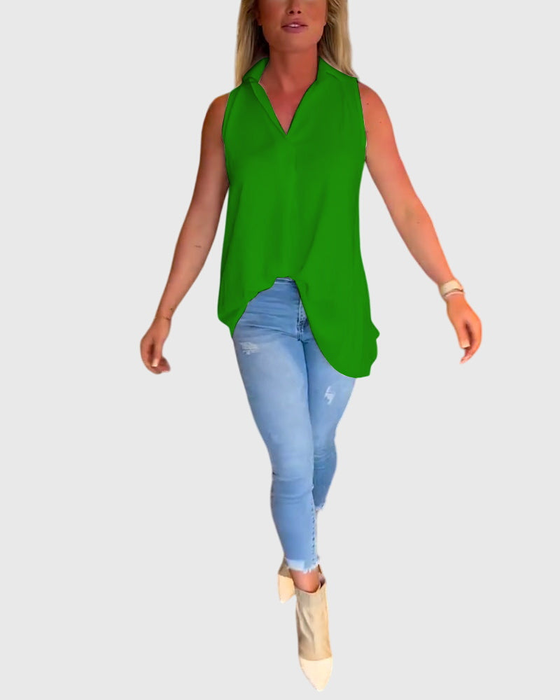 Monique | Mouwloos Top
