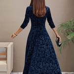 Isa | Maxidress Elegante met Patroon
