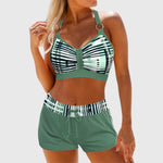 Sabrina | Hoge Taille Rimpel Bikini Set