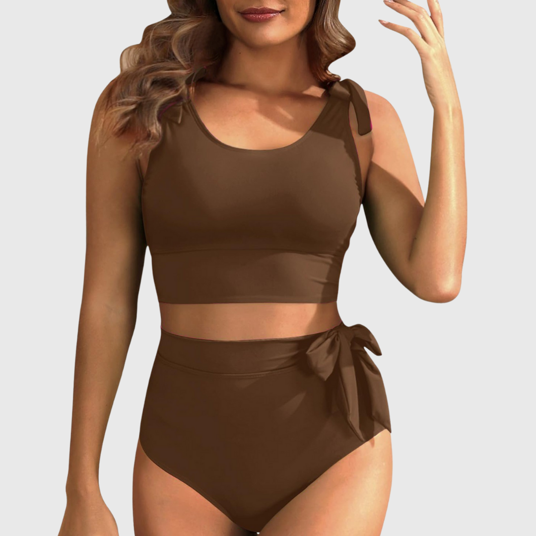 Aagje | Set van Hoge Taille Twee-Delige Bikini
