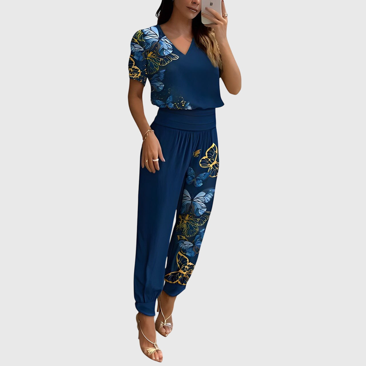 Melanie | Elegante Blouse en Broek Set