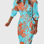 Mijntje | Elegante Wikkeljurk met Print