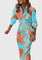 Mijntje | Elegante Wikkeljurk met Print