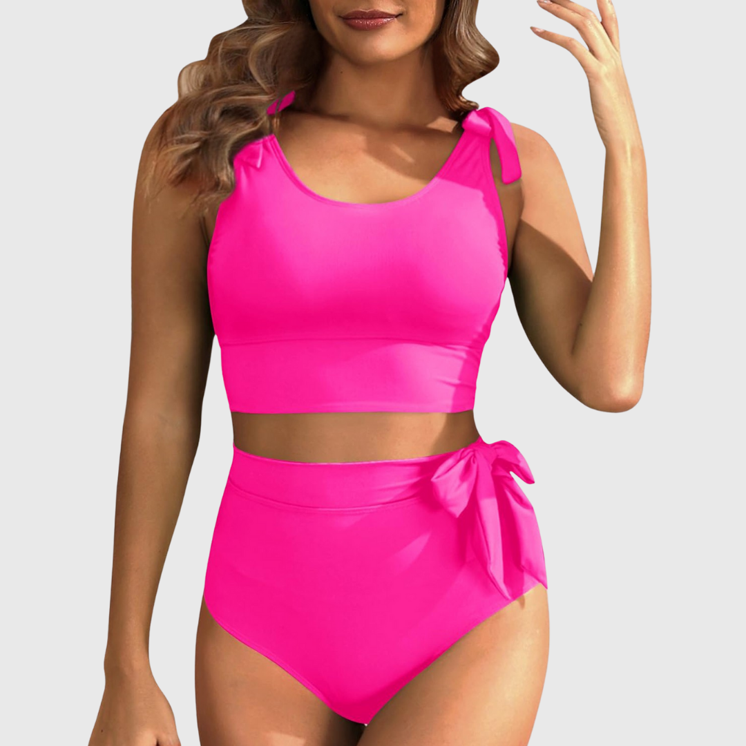 Aagje | Set van Hoge Taille Twee-Delige Bikini