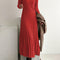 Sarah | Comfortabele Maxi Jurk in Kabeltricot
