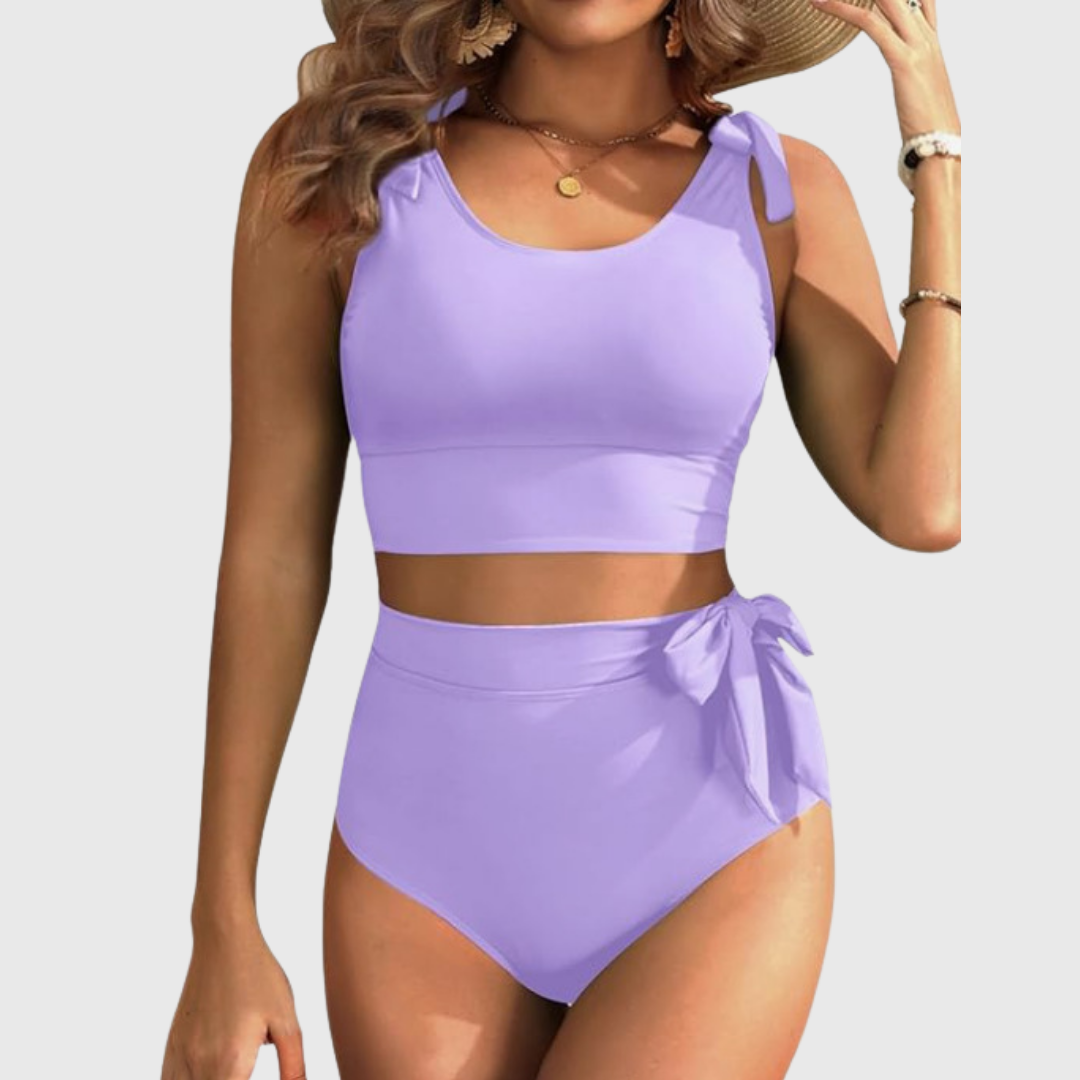Aagje | Set van Hoge Taille Twee-Delige Bikini