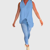 Monique | Mouwloos Top