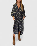 Manon | Elegante Boho Gestreepte Maxi Jurk