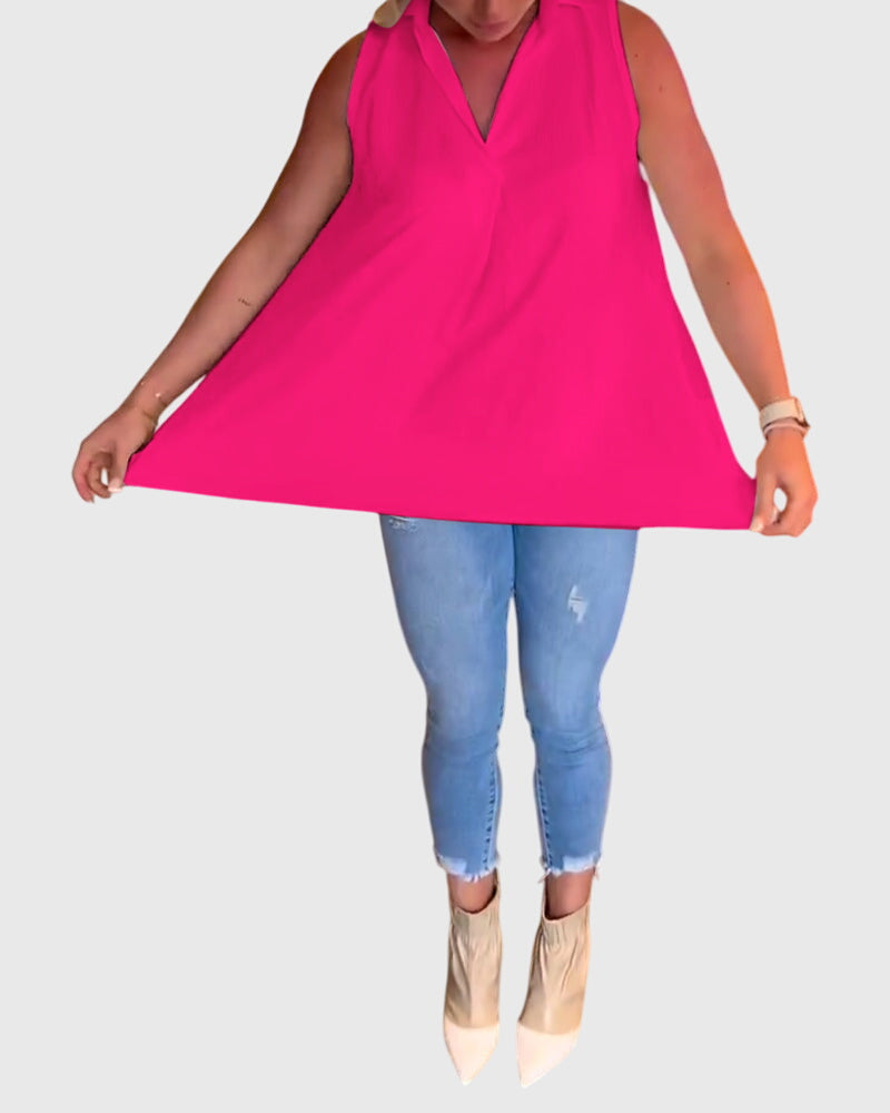 Monique | Mouwloos Top