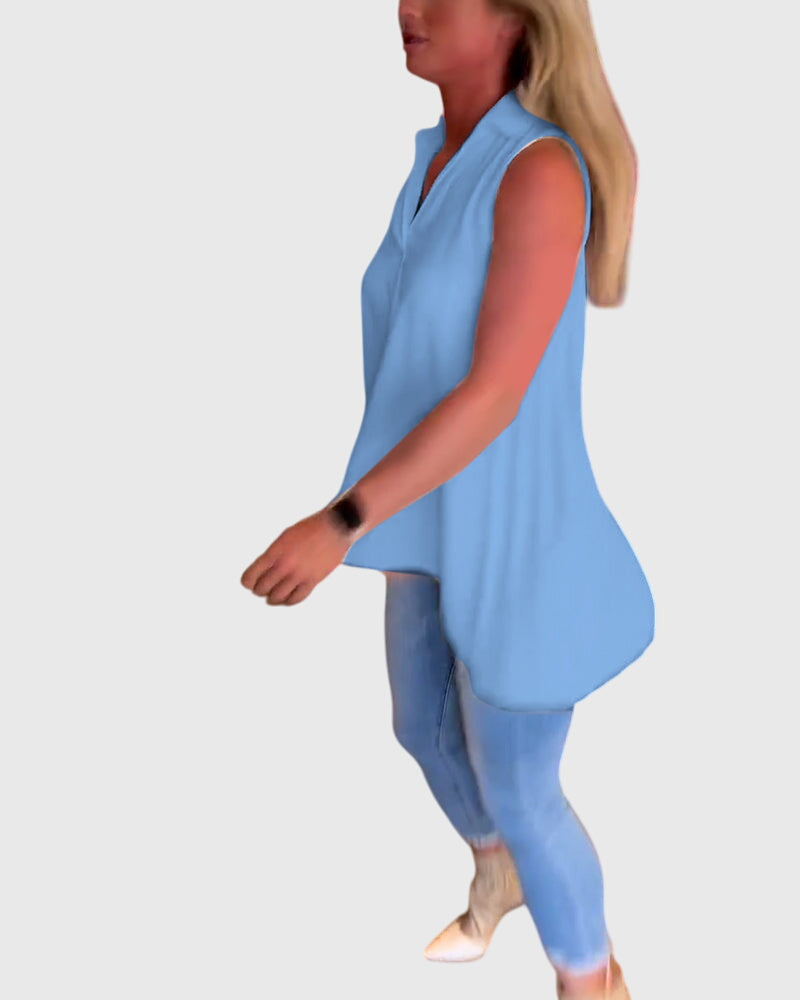 Monique | Mouwloos Top
