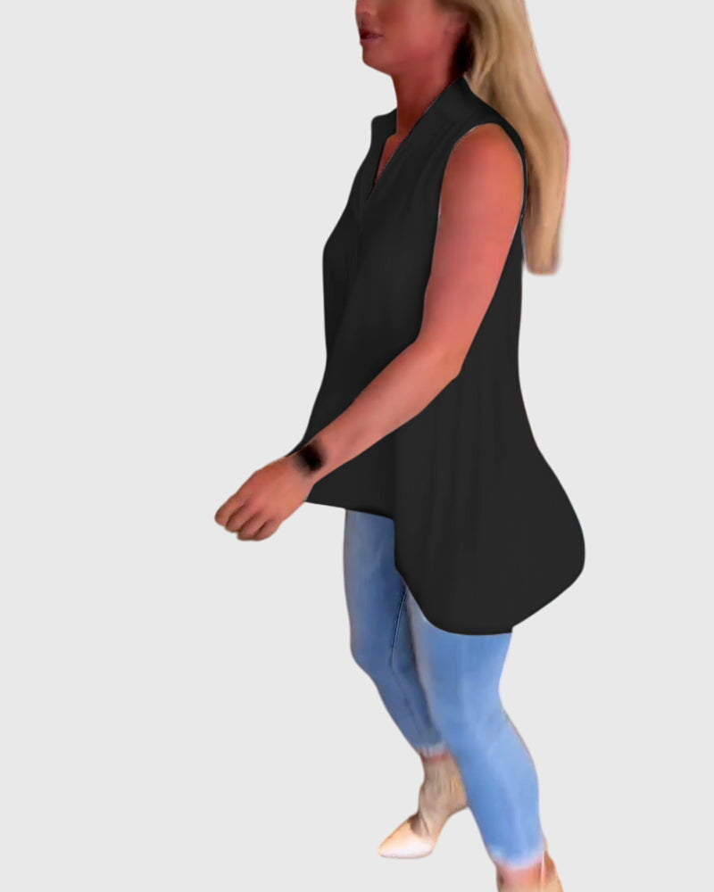 Monique | Mouwloos Top
