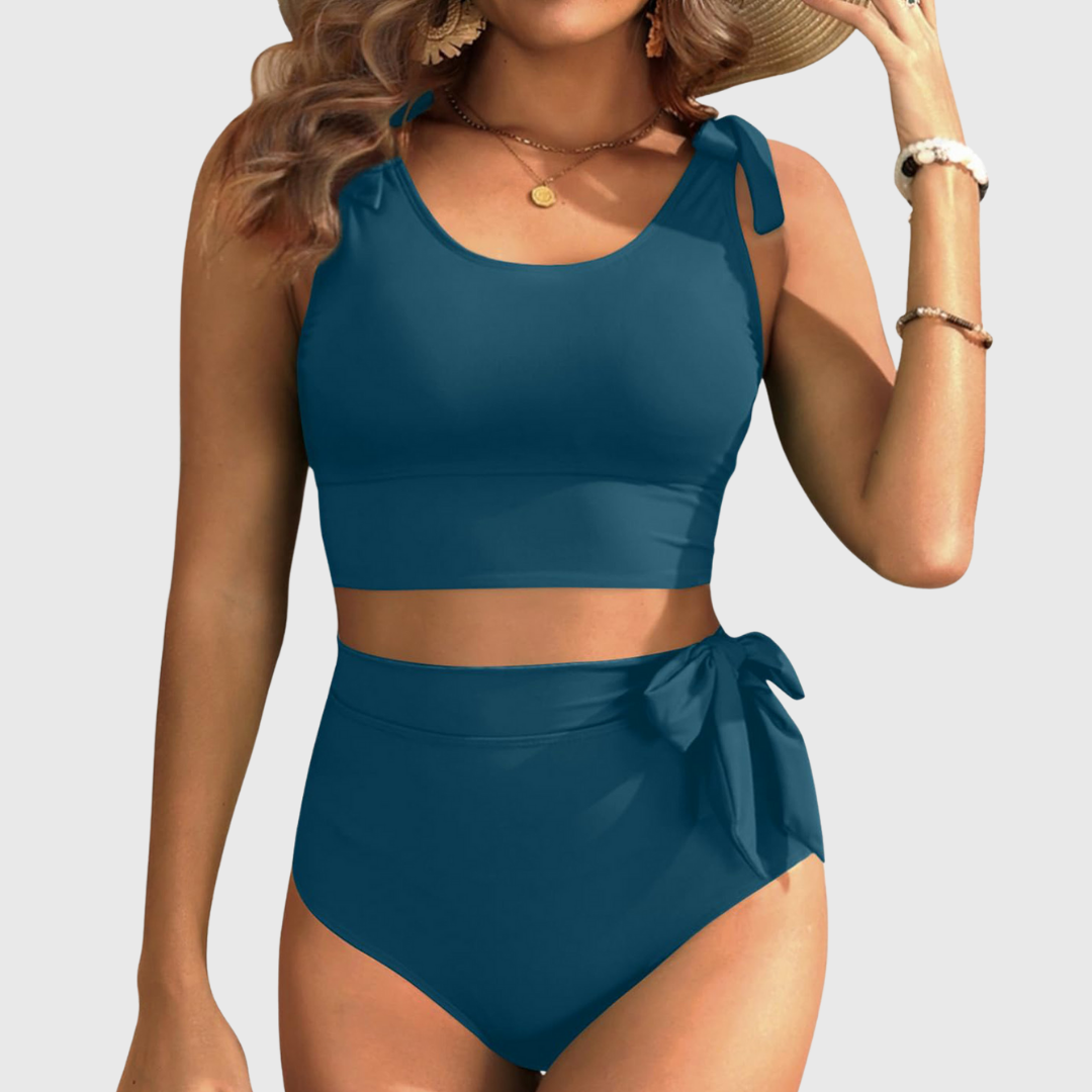 Aagje | Set van Hoge Taille Twee-Delige Bikini