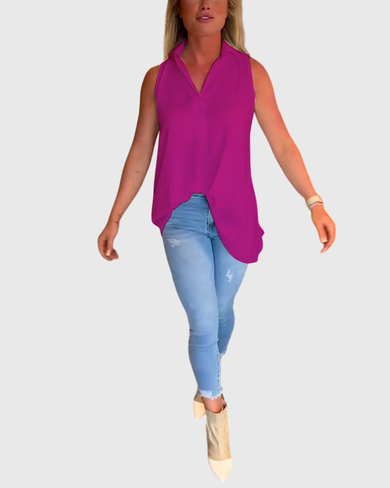 Monique | Mouwloos Top