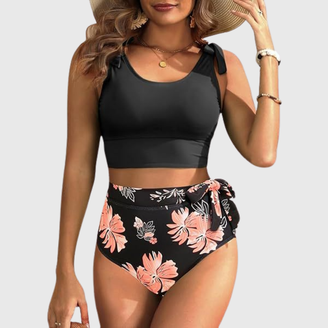 Aagje | Set van Hoge Taille Twee-Delige Bikini
