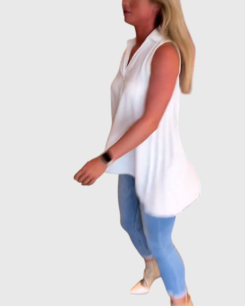 Monique | Mouwloos Top