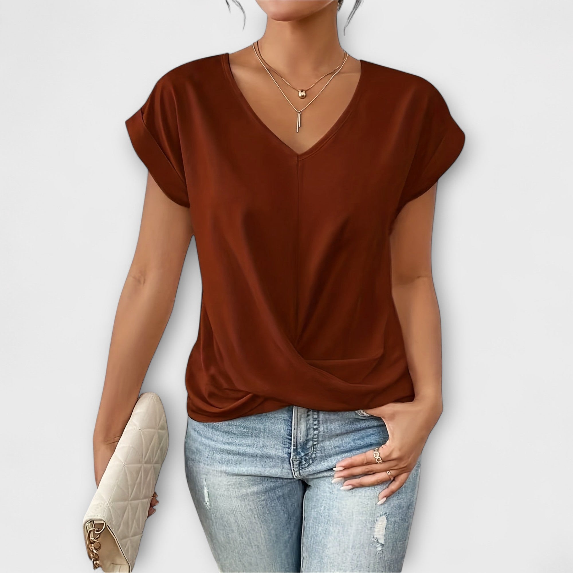 Truus | Elegante top met V-hals