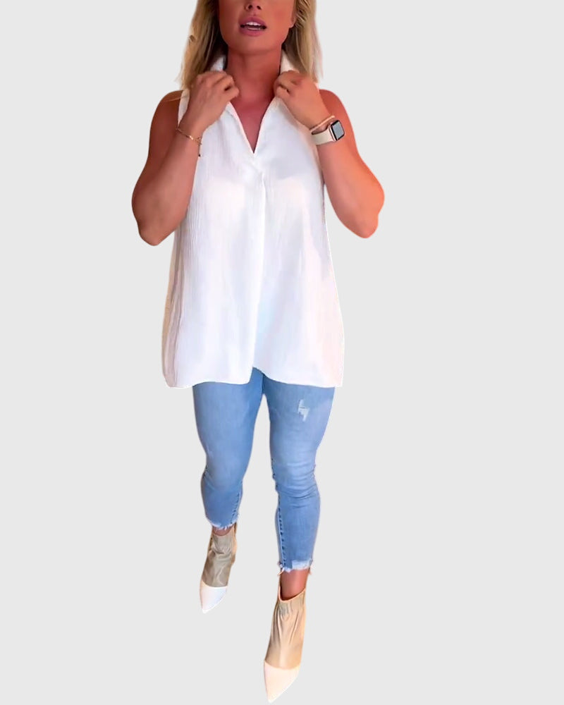 Monique | Mouwloos Top
