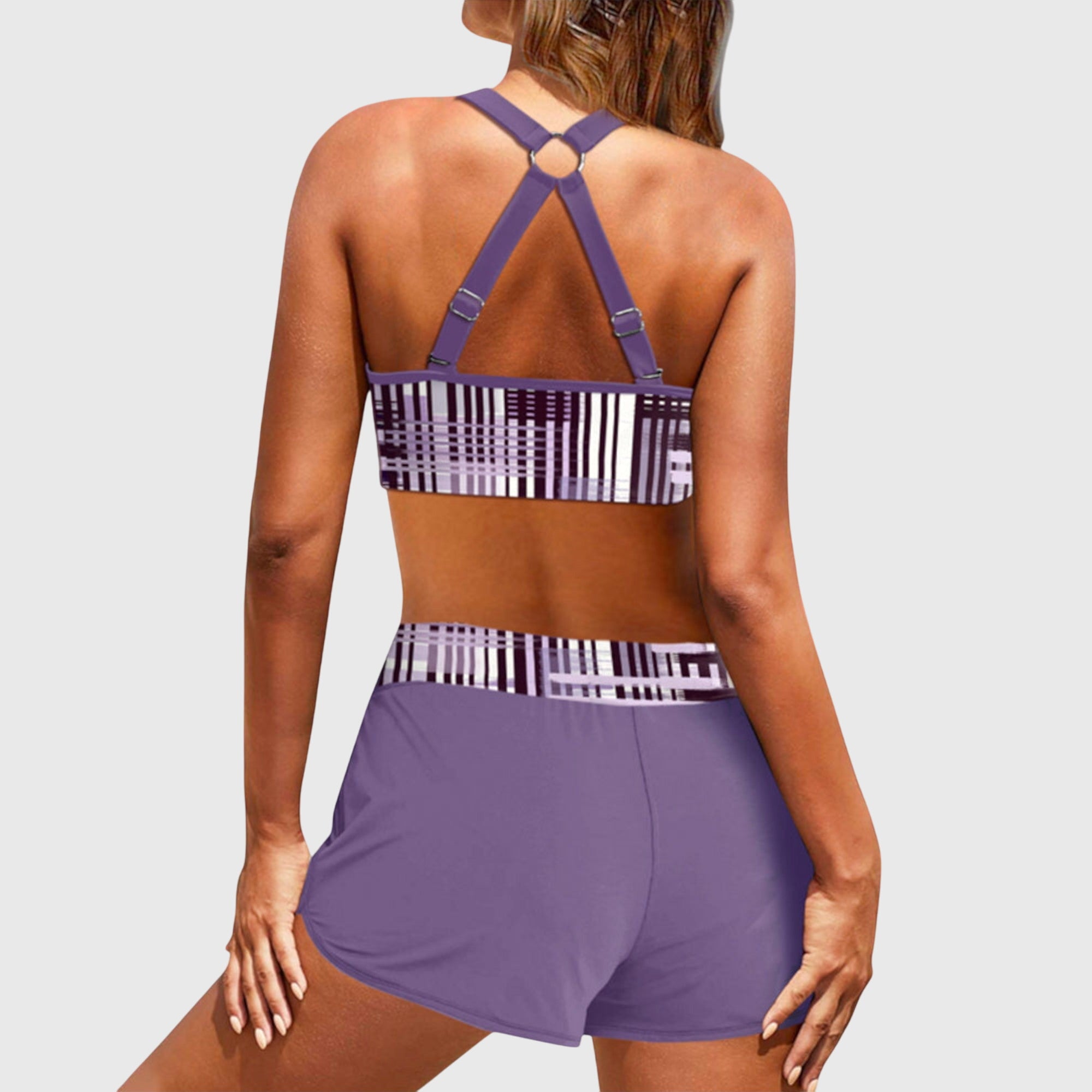 Sabrina | Hoge Taille Rimpel Bikini Set