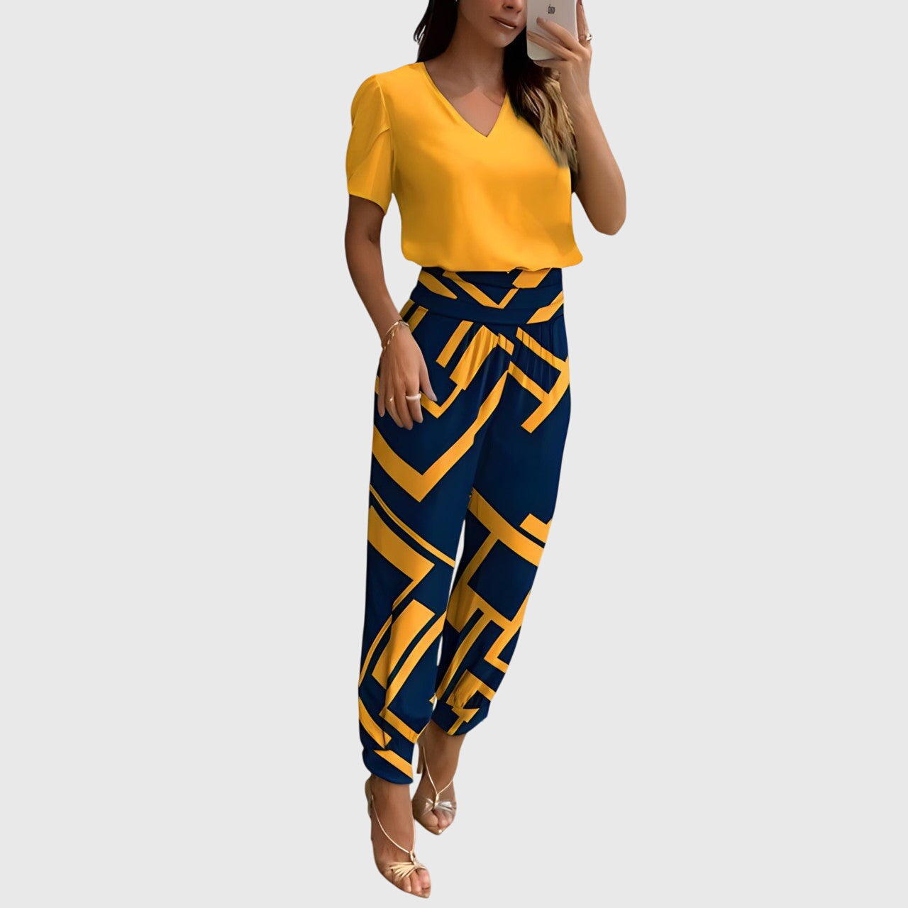 Melanie | Elegante Blouse en Broek Set