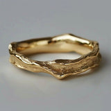 Vintage ring in gesmeed goud