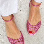 Isadora | Gouden Vlecht Sandalen