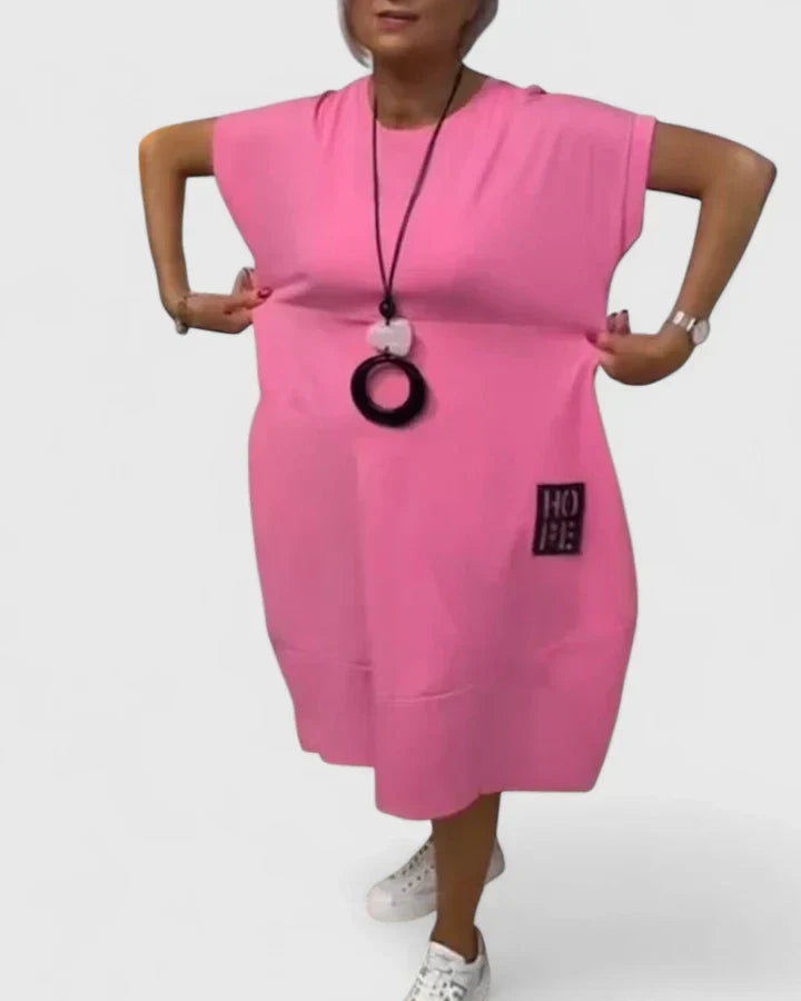 Moniek | Comfortabele Midi Jurk