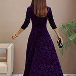 Isa | Maxidress Elegante met Patroon