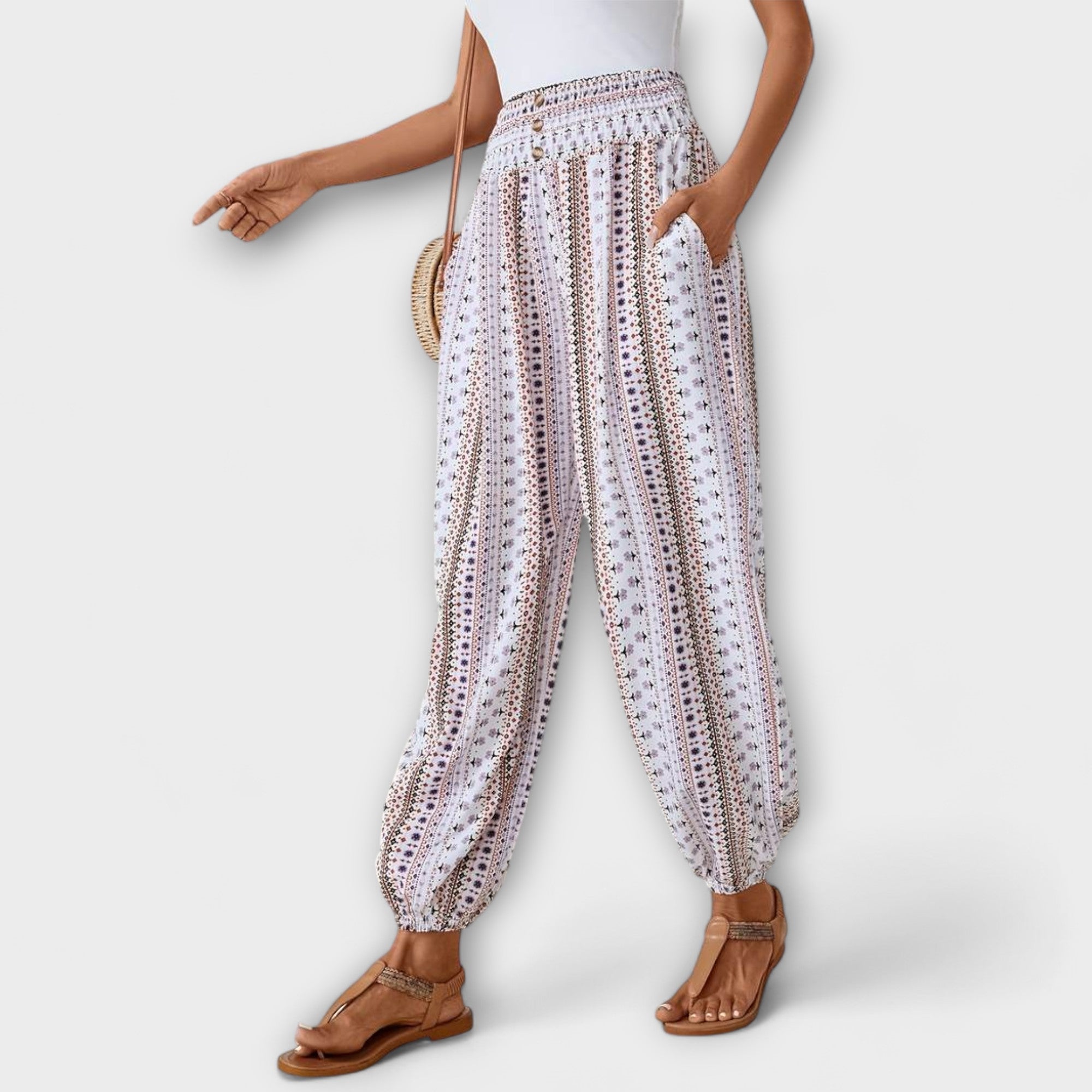 Wanda | Broek met Etnische Grafiek