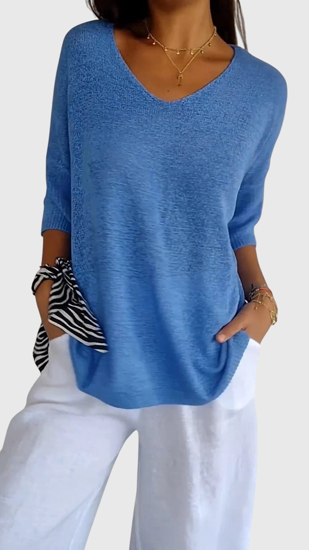 Caroline | Elegante Top met V-Hals