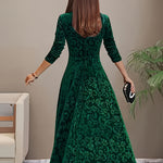 Isa | Maxidress Elegante met Patroon