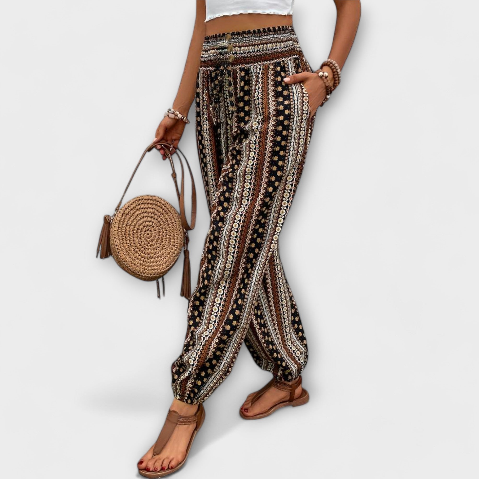 Wanda | Broek met Etnische Grafiek